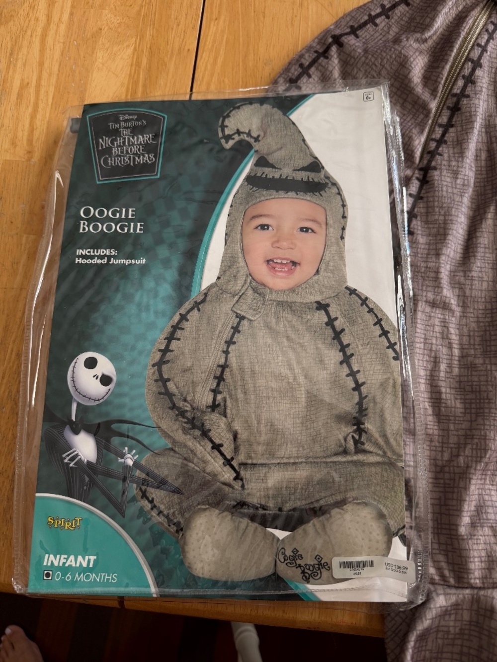Infant Oogie Boogie Costume 0-6 Months